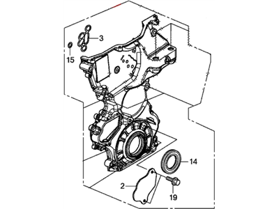 Honda 11410-5R7-020 Case Assembly, Chain