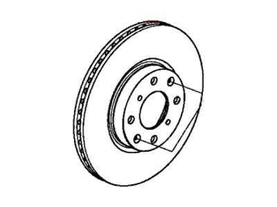 Honda 45251-T5R-A02 Disk, Front Brake