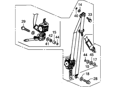 Honda Fit Seat Belt - 04814-TST-A00ZA