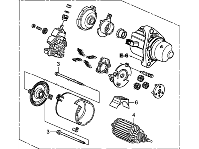 Honda Fit Starter Motor - 06312-5R7-505RM