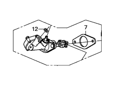 Honda 46925-T5P-A01 Master Cylinder Assembly, Clutch