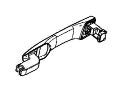 Honda 72641-TEA-T71YE HANDLE, R- *Y82* 72641-TEA-T71YE Honda HANDLE, R- *Y82* Illustration 1 of 1