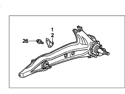 1998 Honda Civic Trailing Arm - 52371-S04-G71