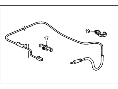 1999 Honda Civic Antenna Cable - 39160-S52-A01