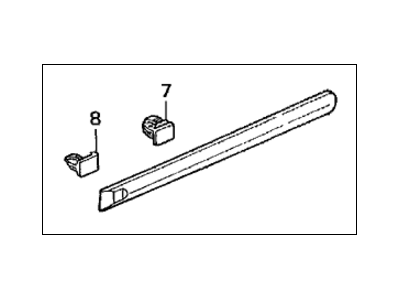 1999 Honda Civic Door Moldings - 75323-S04-A11ZN