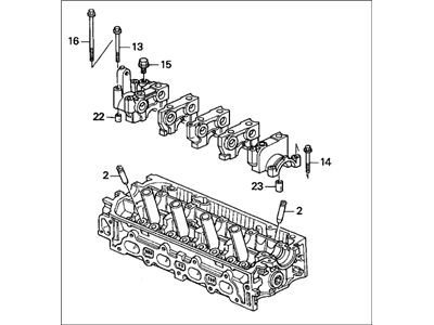 1998 Honda Civic Cylinder Head - 12100-P2M-010