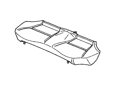 Honda 82132-S04-J02 Pad & Frame, Rear Seat Cushion