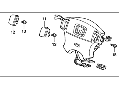 Honda 06770-S04-A90ZB Airbag Assembly, Driver (Medium Taupe) (Takata)