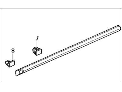 Honda 75322-S04-A01 Protector, L. FR. Door