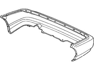 Honda 04715-S01-A01ZZ Face, Rear Bumper