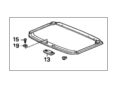 Honda 83210-S01-A01ZA Sunshade Assy. *NH220L* (CLEAR GRAY)