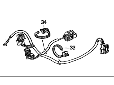 Honda 80460-S04-000 Wire Harness, Air Conditioner