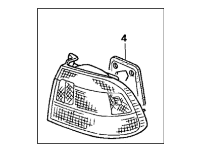 Honda 33551-S04-A02 Lamp Unit, L.