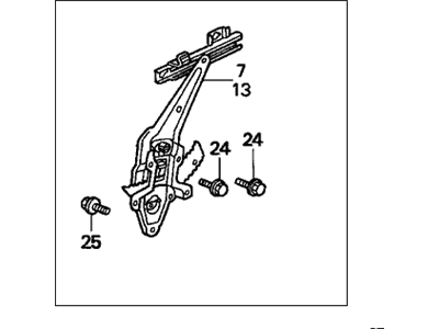 1996 Honda Civic Window Regulator - 04726-S01-A01