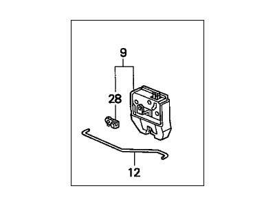 Honda Civic Tailgate Lock Actuator Motor - 74850-S04-J11