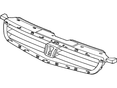 Honda 71121-S04-000 Base, Front Grille Emblem