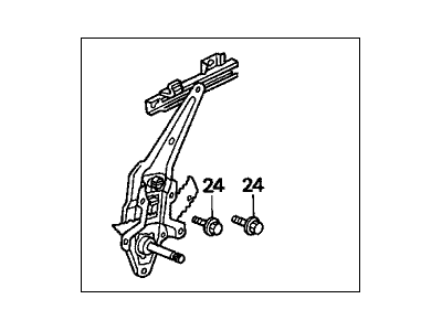 Honda 72710-S04-003 Regulator, Right Rear Door (Manual)