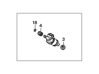 Honda 06164-PDN-J00 Injector Set, Fuel