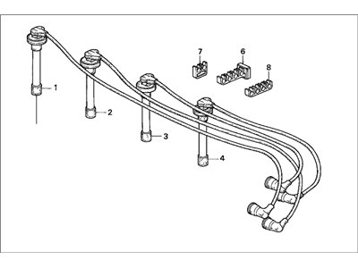 Honda 32722-P2F-A03 Wire, Ignition (Prestolite Wire)