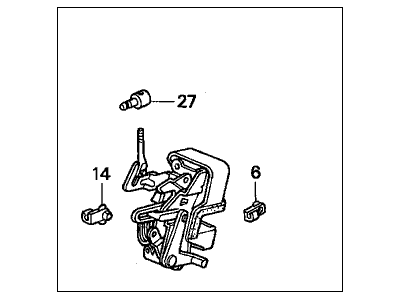 Honda 72610-S01-004 Lock Assembly, Right Rear Door