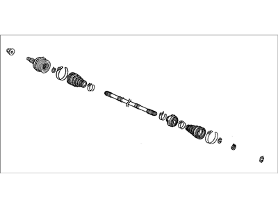 Honda 06443-S11-508RM Driveshaft Rt (Reman)