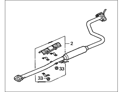 1997 Honda Civic Exhaust Pipe - 18220-S01-C21