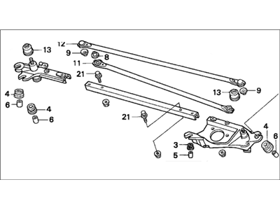 Honda 76530-S04-G01 Link, FR. Wiper