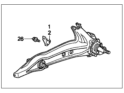 1998 Honda Civic Trailing Arm - 52370-S04-G71