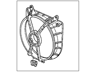 Honda Civic Fan Shroud - 19015-P08-014