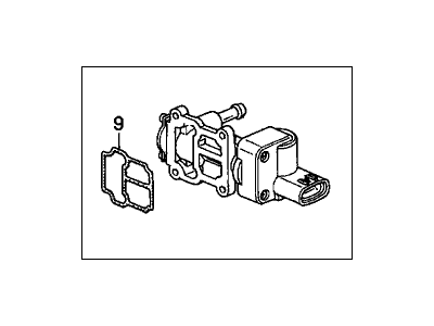 Honda 16022-P2E-A51 Valve Set, Rotary Air Control