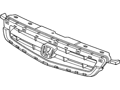 Honda 71121-S02-003 Base, Front Grille