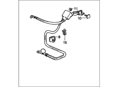 1999 Honda Civic Battery Cable - 32410-S04-A60