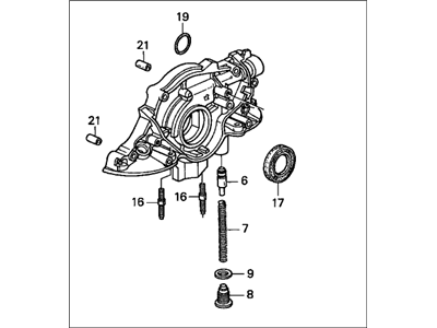 Honda 15100-P7A-013 Pump Assembly, Oil (Yamada)