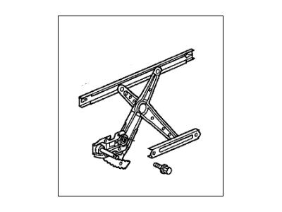 Honda 72250-S00-003 Regulator Assembly, Left Front Door (Manual)