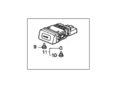 Honda 36775-S01-A01ZC Switch Assembly, Automatic Cruise Main (Classy Gray)