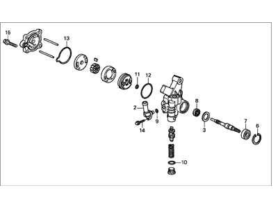 2000 Honda Civic Power Steering Pump - 56110-P2T-013