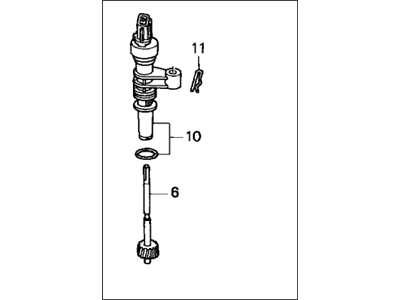 Honda 78410-S04-911 Sensor Assembly, Speed (Denso)