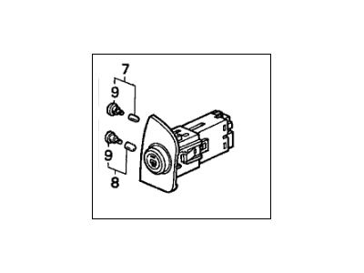 Honda 35500-S01-A01 Switch Assembly, Rear Defroster (Timer)