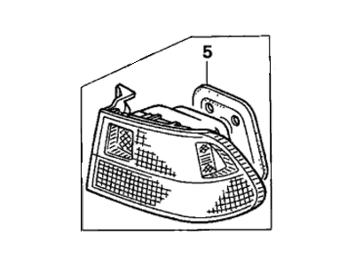 Honda 33551-S02-A51 Lamp Unit, L.