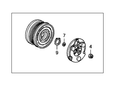 Honda 38900-P2E-A01 Clutch Set, Compressor