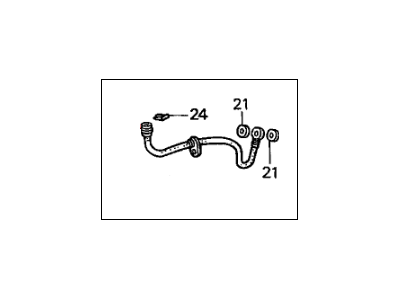 Honda 01468-S04-900 Hose Set, Left Rear Brake