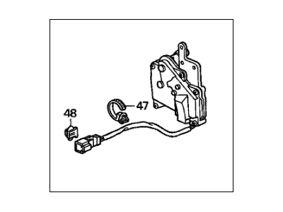 Honda 72155-S00-A01 Actuator Assembly, Left Front Door Lock