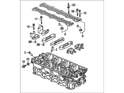 Honda 12100-P30-020 Cylinder Head Assembly