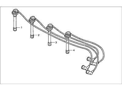 Honda 32722-P2A-405 Wire, Ignition (Sumitomo)