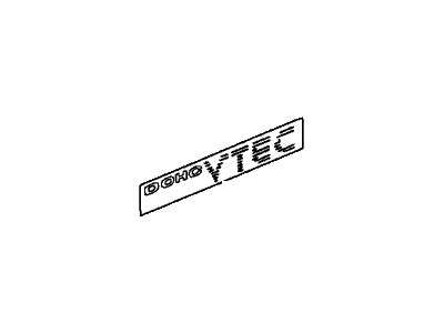 Honda 75727-S02-A11ZA Sticker, Side (Typeva) (Dohc Vtec)