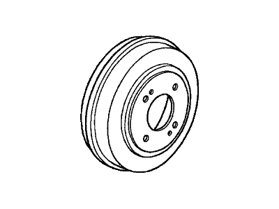 Honda 42610-SR3-000 Drum, Rear Brake