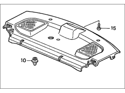 Honda 84503-S02-A00ZA Tray, RR. *NH178L* (EXCEL CHARCOAL)