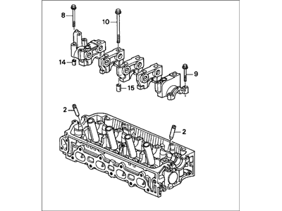 1998 Honda Civic Cylinder Head - 12100-P2F-A00