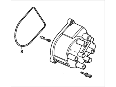 Honda 30102-P54-006 Cap Assembly