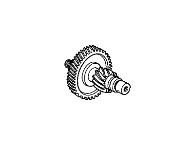 Honda 23231-P4V-010 Shaft, Secondary Gear